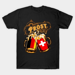 Oktoberfest Wiesn Prost Deutschland - Switzerland Tshirt T-Shirt